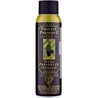 Wine Enthusiast Private Preserve Wine Spray - Aerosol para proteger al vino de la oxidación (gas de aerosol inerte- para…